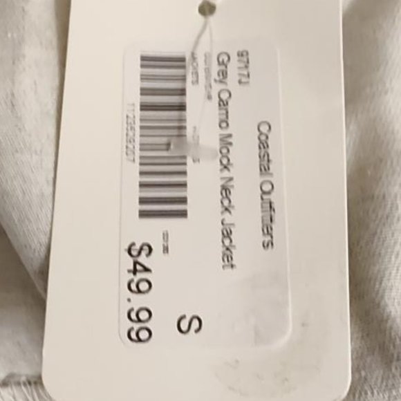 Grey camo mock neck jacket nwt - Picture 10 of 10